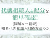代襲相続人&配分を簡単確認![図解&一覧表]知るべき知識&相続方法3つ